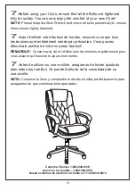 Preview for 13 page of realspace Caldell 231-009 Assembly Instructions And Warranty Information