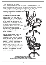 Preview for 16 page of realspace Caldell 231-009 Assembly Instructions And Warranty Information