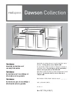 realspace Dawson Credenza Assembly Instructions And Warranty Information preview