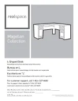 realspace Magellan L-Shaped Desk Assembly Instructions And Warranty Information preview