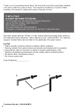 Preview for 2 page of realspace Sloane Assembly Instructions And Warranty Information