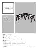 Preview for 1 page of realspace Vista L-Shaped Desk Assembly Instructions And Warranty Information