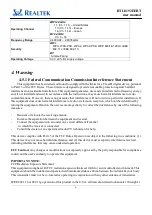 Preview for 6 page of Realtek Semiconductor RTL8192EE+RTL8761AU User Manual