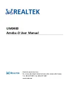 Preview for 1 page of Realtek Ameba-D RTL872 D Series User Manual