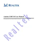 Realtek Ameba-Z DEV01 User Manual предпросмотр