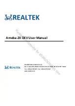 Realtek Ameba-ZII DEV User Manual предпросмотр