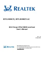 Realtek RTL8188CE User Manual предпросмотр