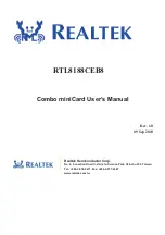 Realtek RTL8188CEB8 User Manual preview