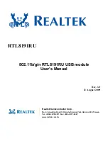 Realtek RTL8191RU User Manual preview