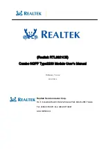 Realtek RTL8821CE User Manual preview