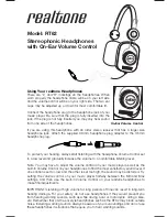 Preview for 1 page of Realtone RT62 User Manual