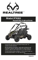 Realtree RTK200 Assembly Instructions Manual preview