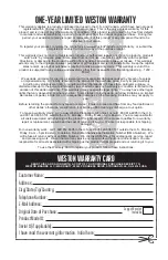 Preview for 12 page of Realtree WESTON 03-2200-RT Manual