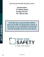 Preview for 6 page of Rear view safety RVS-3710-DVR Instruction Manual