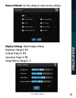 Preview for 21 page of Rear view safety RVS-3710-DVR Instruction Manual