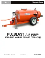 Предварительный просмотр 1 страницы Rears PULBLAST A/R PUMP Manual