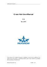 Reasnow Cross Hair User Manual preview