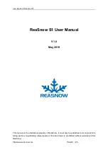 Reasnow S1 User Manual preview