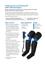 Предварительный просмотр 2 страницы ReAthlete Air-C pro User Manual