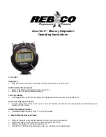 Rebco AccuTech Operating Instructions preview