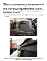 Preview for 7 page of REBEL OFF ROAD BLACKOUT WINDOW STORAGE SYSTEM Installation Instructions Manual