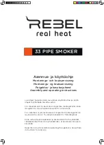 Rebel 33 PIPE SMOKER Assembly And Operating Instructions Manual предпросмотр