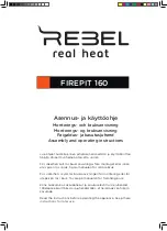 Предварительный просмотр 1 страницы Rebel FIREPIT 160 Assembly And Operating Instructions Manual