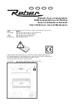 Предварительный просмотр 1 страницы REBER 9340 N Use And Maintenance Manual