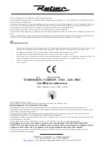 Preview for 8 page of REBER 9750 N User’S Reference: Use And Maintenance