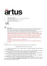 REBER ARTUS E 01 Manual preview