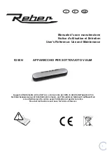 Preview for 1 page of REBER V-Slim 9350 N User’S Reference: Use And Maintenance