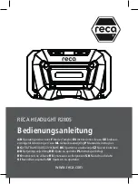 RECA R280S Operating Instructions Manual предпросмотр