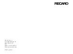 Preview for 148 page of RECARO AVAN User Manual