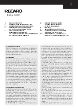 Preview for 7 page of RECARO Easy-Tech Instructions For Use Manual