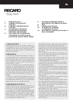 Preview for 11 page of RECARO Easy-Tech Instructions For Use Manual