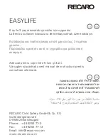 Preview for 71 page of RECARO EASYLIFE Instruction Manual