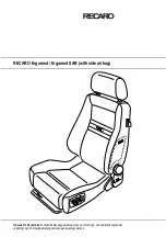 Preview for 1 page of RECARO Ergomed Operating Instructions Manual