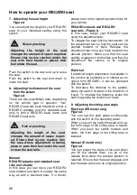 Preview for 28 page of RECARO Ergomed Operating Instructions Manual