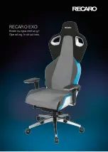 RECARO Exo Operating Instructions Manual предпросмотр