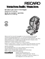 Preview for 109 page of RECARO Monza Nova Instructions For Installation And Use Manual