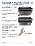 ReChargx RX230X Instructions Manual preview