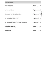 Preview for 9 page of Rechner Sensors KXA-5-1-N-A Series Operating Instructions Manual