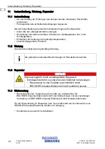 Preview for 22 page of Rechner Sensors N-132 Adjustment Instructions Manual