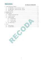 Предварительный просмотр 3 страницы Recoda 4CH MINI Mobile DVR User Manual