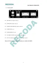 Предварительный просмотр 8 страницы Recoda 4CH MINI Mobile DVR User Manual