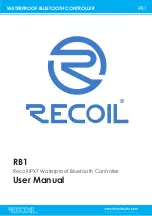 Предварительный просмотр 1 страницы Recoil RB1 User Manual