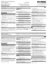 Recom RAC05-K/C14 Installation And Operating Instructions preview