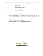 Предварительный просмотр 22 страницы Recon Outdoors HS410 User Manual