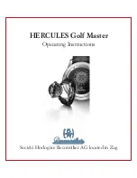 Предварительный просмотр 1 страницы Reconvilier HERCULES Golf Master Operating Instructions Manual