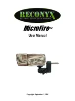 Reconyx MicroFire User Manual предпросмотр